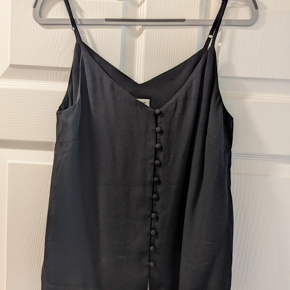 Elegant Black Button-Down Women's Top